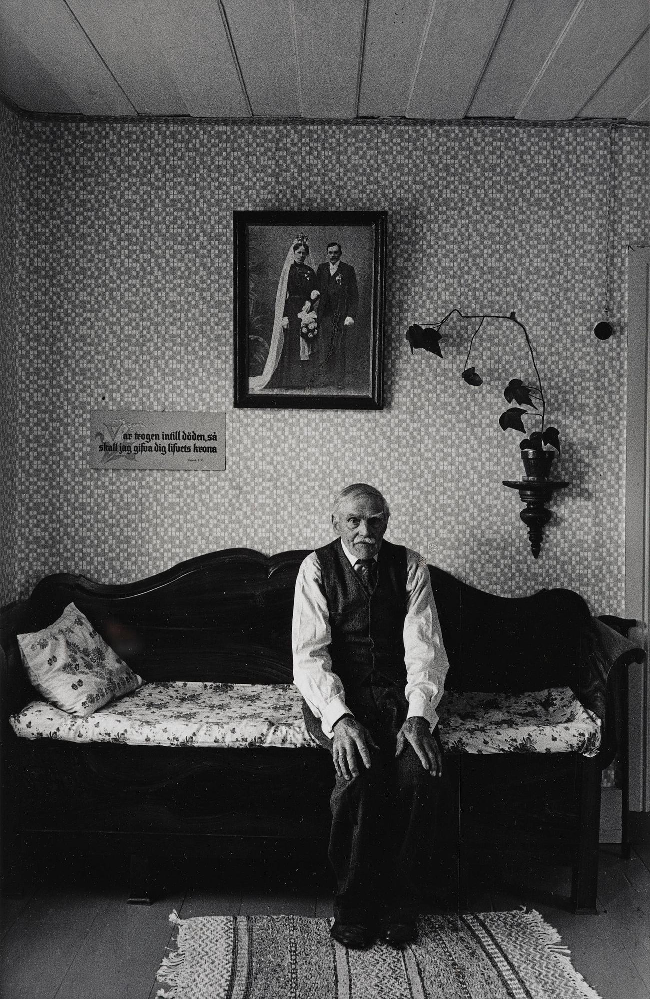 Sune Jonsson, "Förre hemmansägaren P.A Söderström, Ytterbyn, Lövånger kn, 1962".