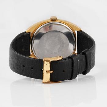 ARMBANDSUR, guld på stål, "Treasury Automatic", Cortébert.