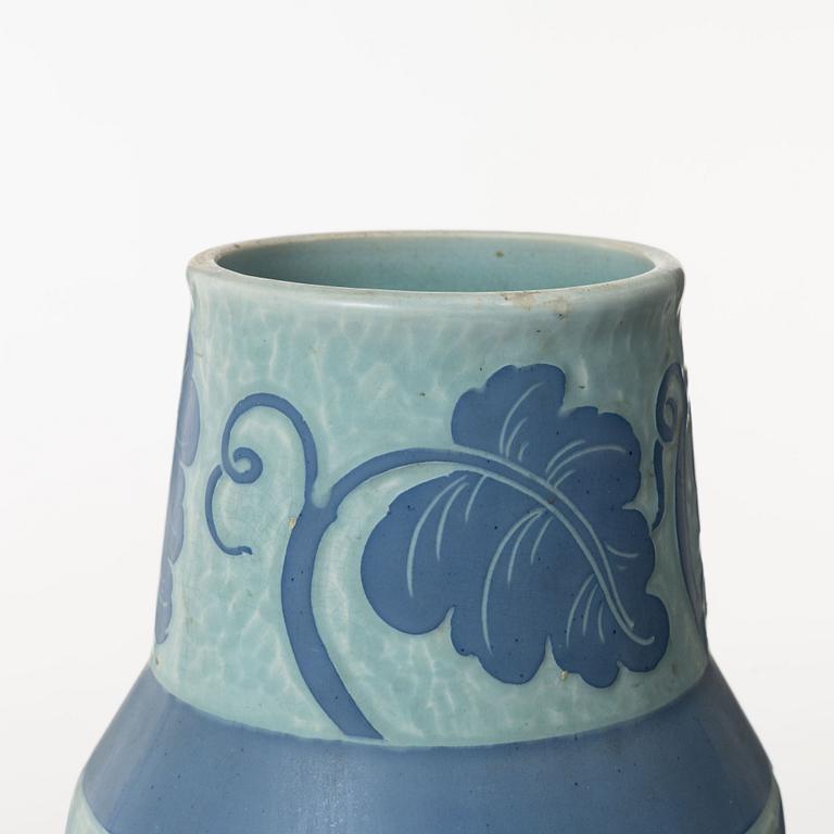 Josef Ekberg, a 'Sgraffito' earthenware vase, Gustavsberg 1922.