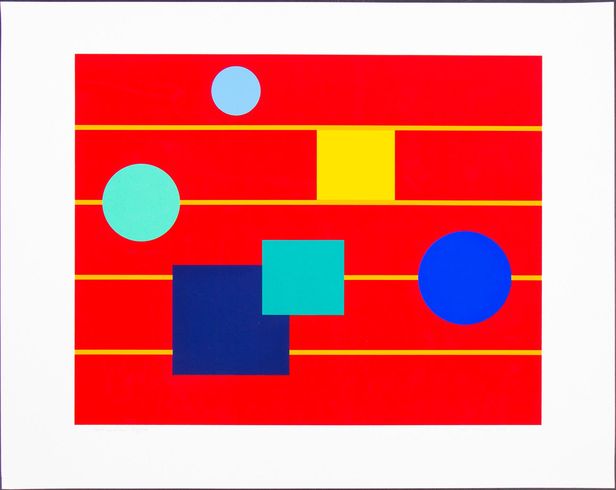 KG NILSON, lithograph in colours, signed K G Nilsson, dated 1990 and numbered 82/100 with pencil.