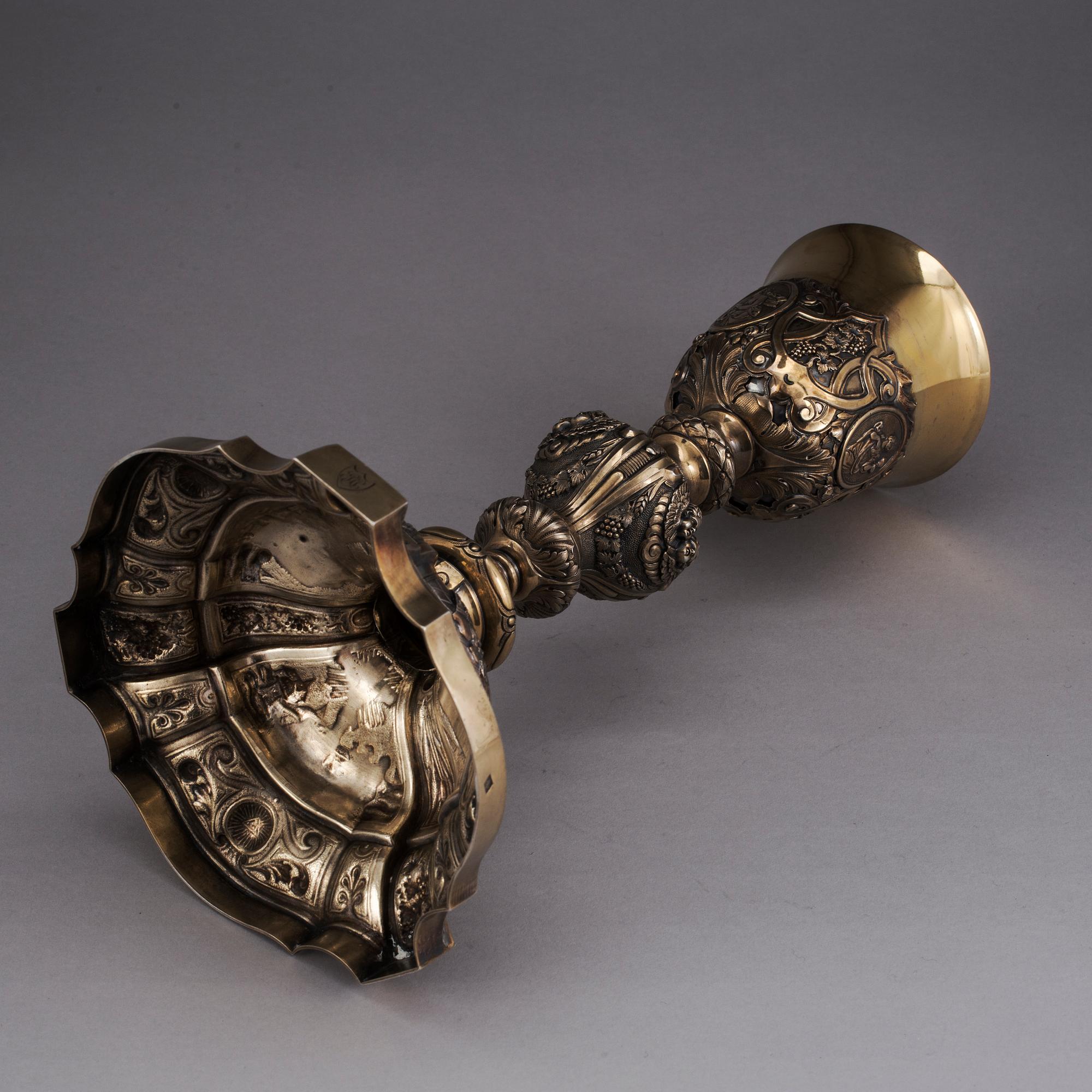 KALK, silver, Frankrike. Barockstil, 1900-tal. Vikt ca 615 gram.