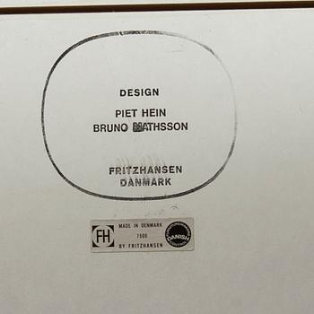 Bruno Mathsson & Piet Hein, board, "Superelips", Fritz Hansen, Denmark.