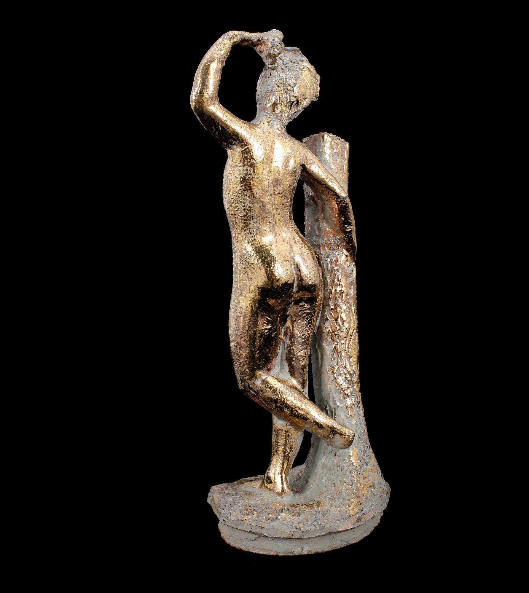 MATTI HAUPT, skulptur, förgylld terracotta.