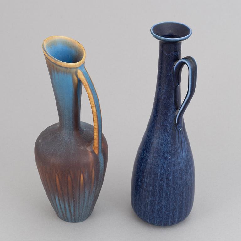 Gunnar Nylund, a set of five stoneware vases/jugs for Rörstrand.