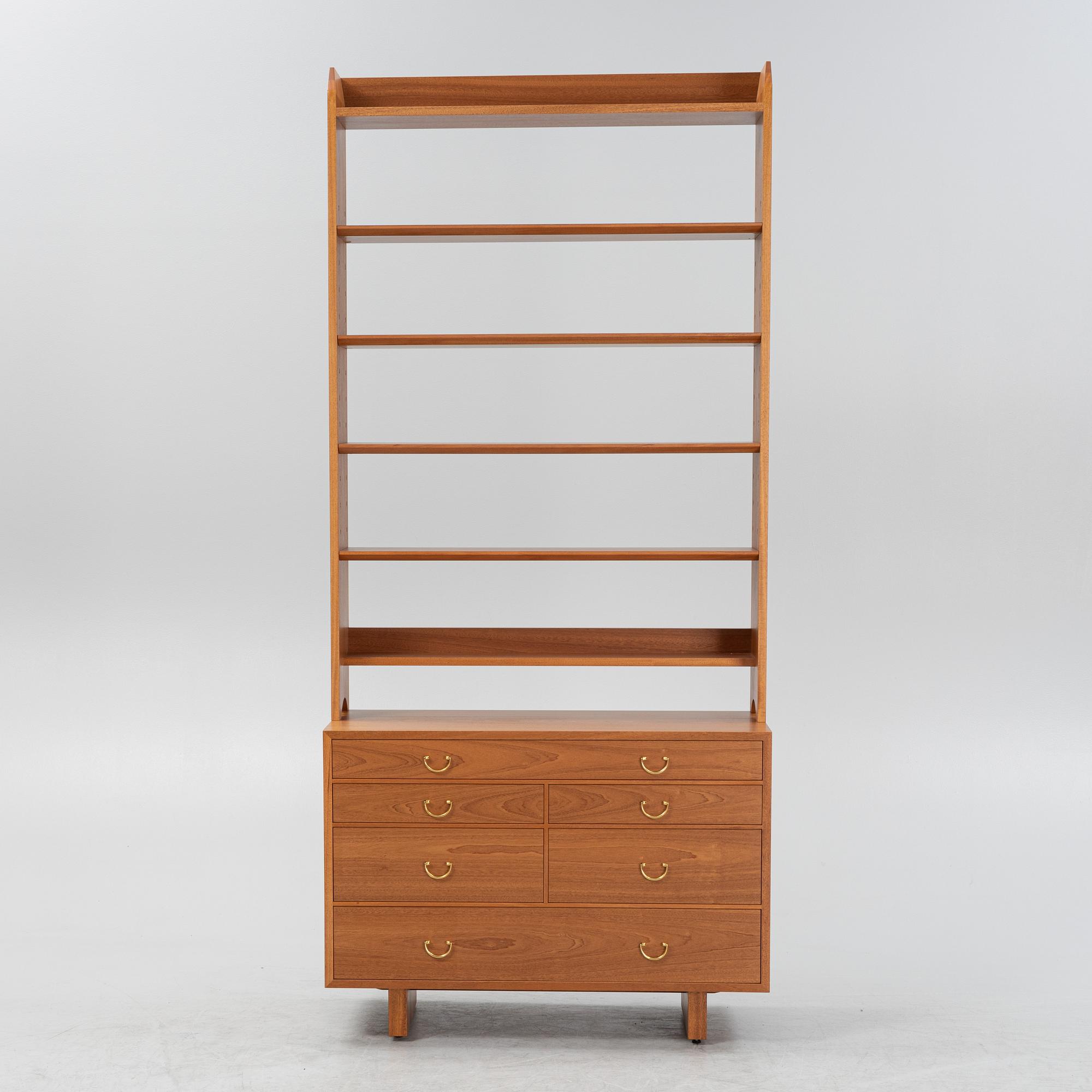 Josef Frank, a model 2112 mahogany book case with drawers.