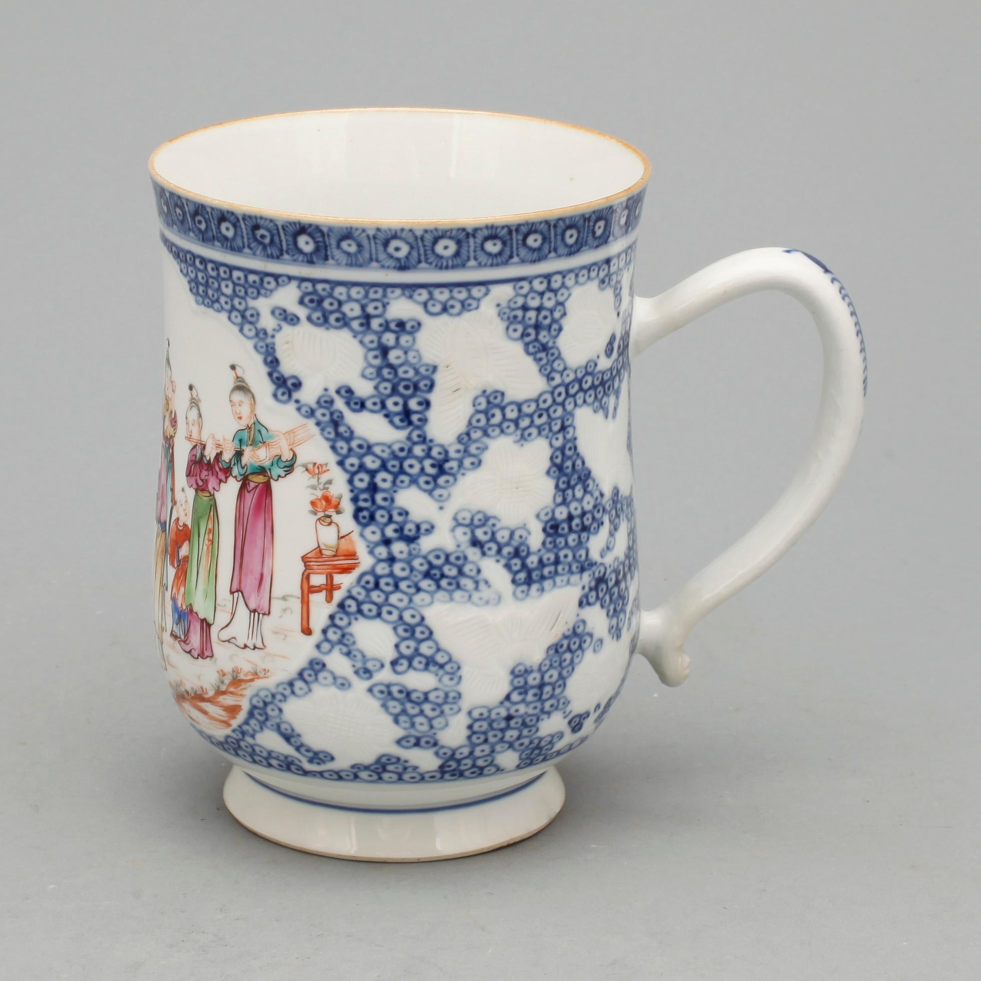 MUGG, porslin, Qianlong, 1700-tal.