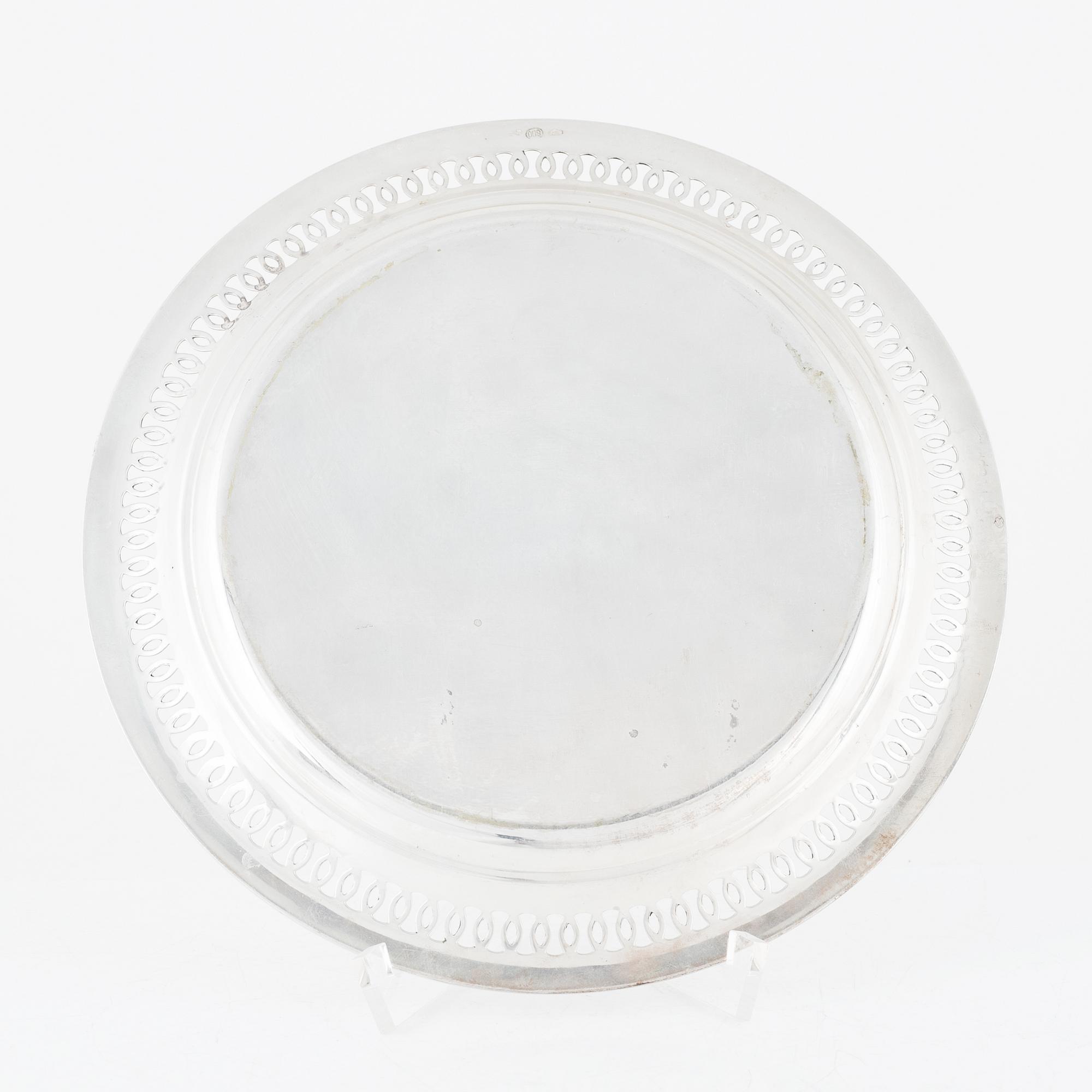 Tallrikar, 12 st, silver.