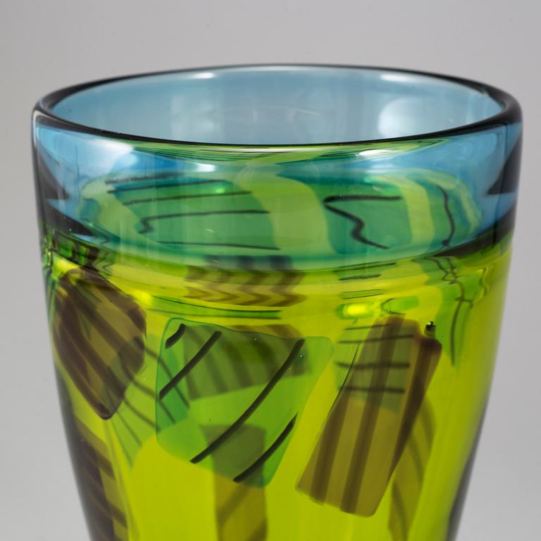 BENGT EDENFALK, a glass, vase, Kosta Boda, Sweden.