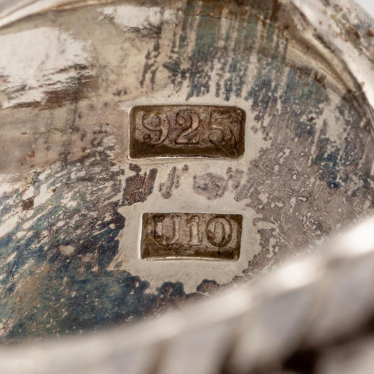 Rosa Taikon, a ring, sterling silver, Stockholm 1994.