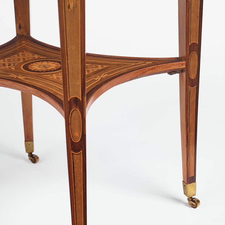 A Gustavian Tea table, by Georg Haupt (master in Stockholm 1770-1784), not signed.