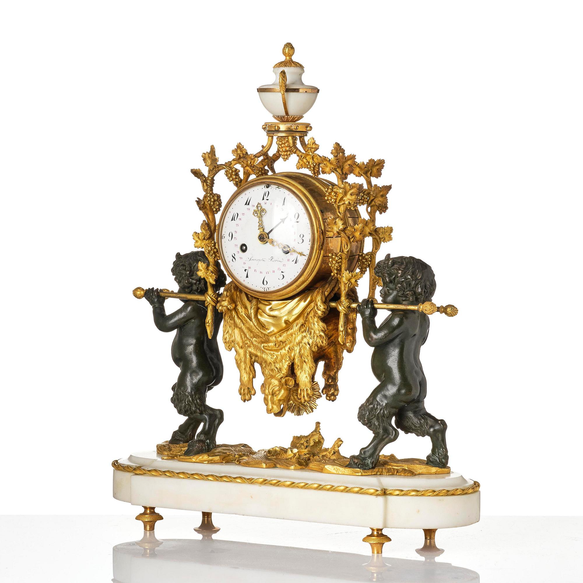 Bordspendyl, Parisarbete, sent 1700-tal, Louis XVI.