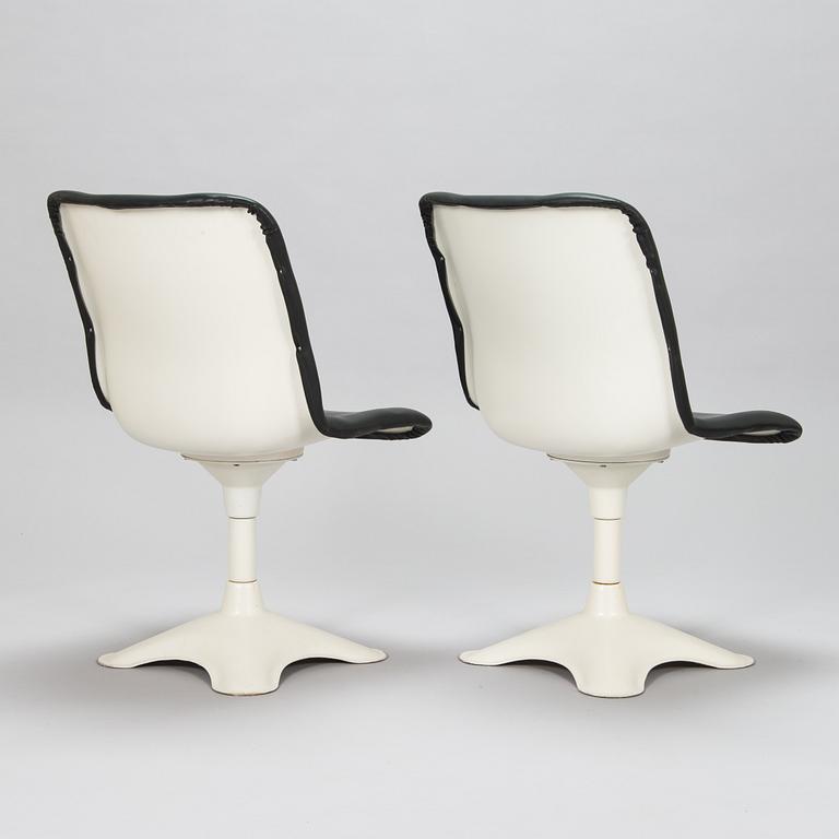 Yrjö Kukkapuro, six '415' chairs for Haimi 1975-1976.