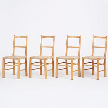 Gunnar Asplund, a set of four chairs for the Stockholm City Library, Nordiska Kompaniet ca 1928.