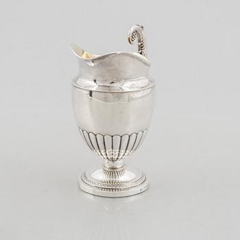 A Swedish silver creamer, mark of Anders Lundqvist, Stockholm, Sweden 1829.