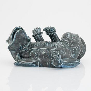 Wilhelm Kåge, a stoneware sculpture of a dragon, Gustavsberg 1940-50s.