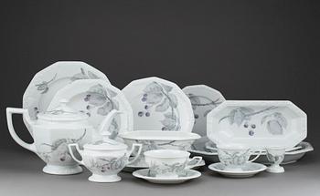 MATSERVIS, 86 delar, porslin "Maria Björnbär", Rosenthal.