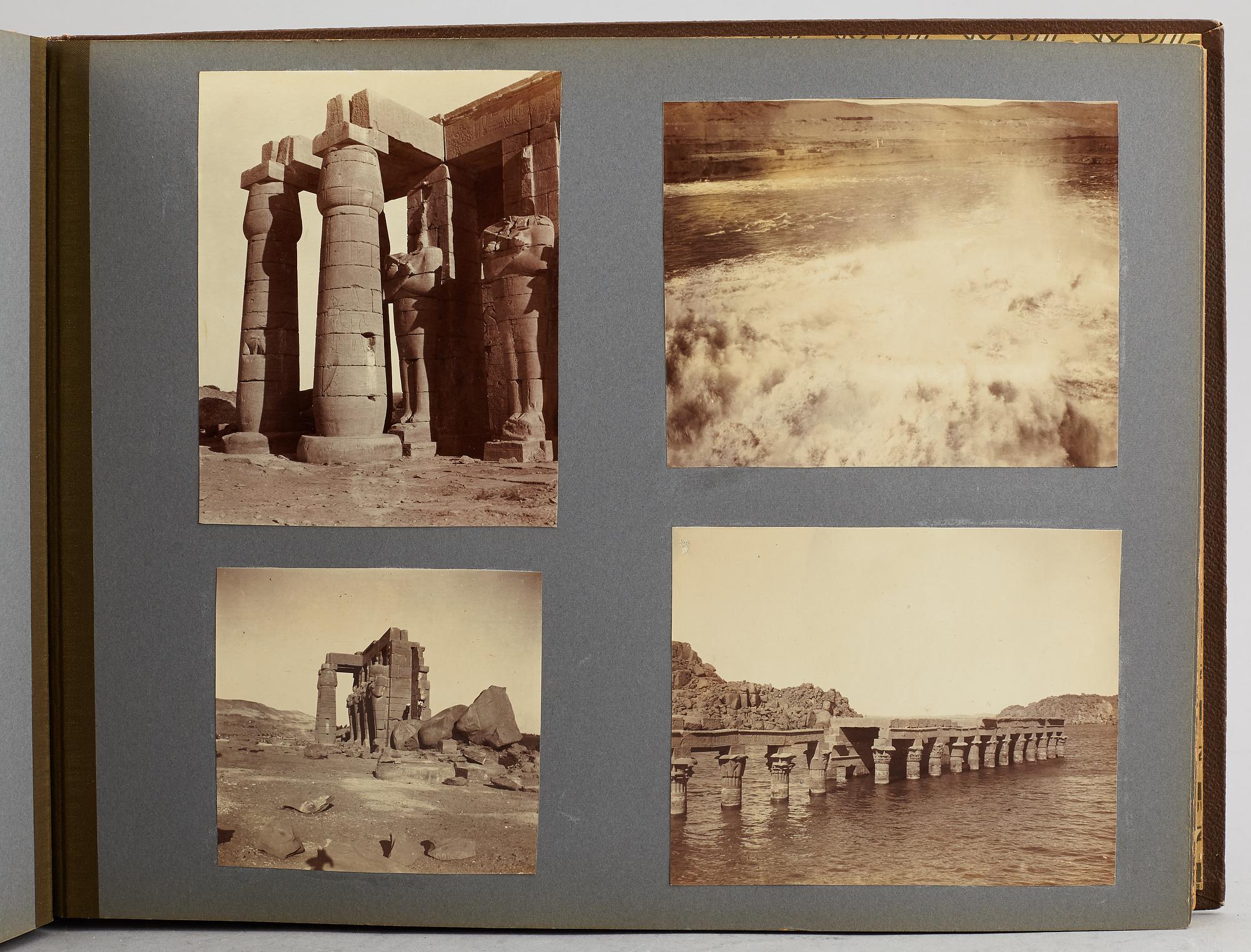 FOTOALBUM,   MEDELHAVSKRYSSNING 1905-06 MED KORVETTEN FREJA.