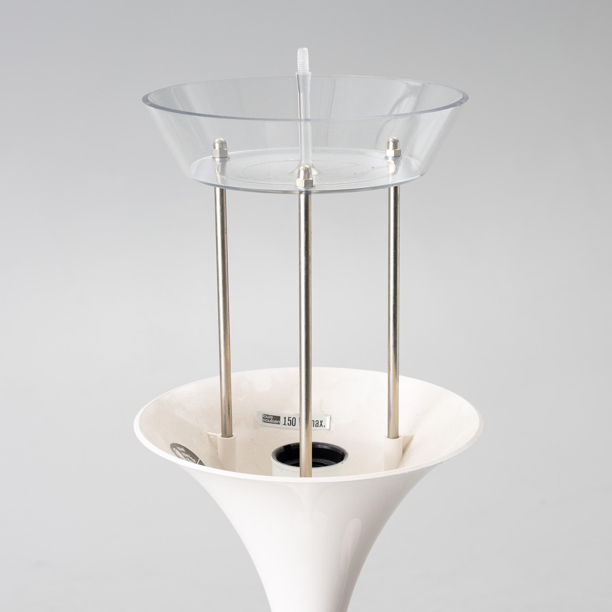 Verner Panton, a pair of 'Panthella' floor lamps, Louis Poulsen, Denmark.