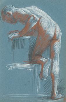 Santeri Salokivi, Manlig nakenmodell.