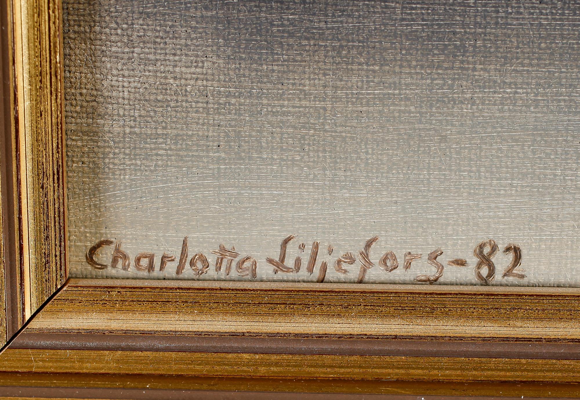 CHARLOTTA LILJEFORS, olja på duk, signerad och daterad -82.