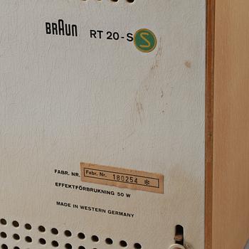 RADIO, "RT 20", Dieter Rams för  Braun, modellen formgiven 1963.