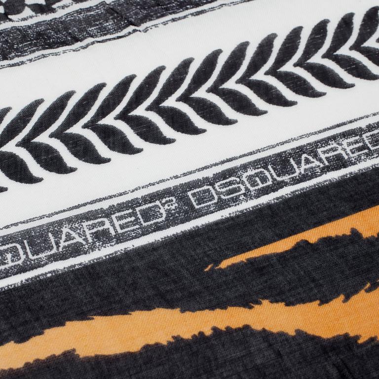 DSQUARED, a cotton and modan scarf.
