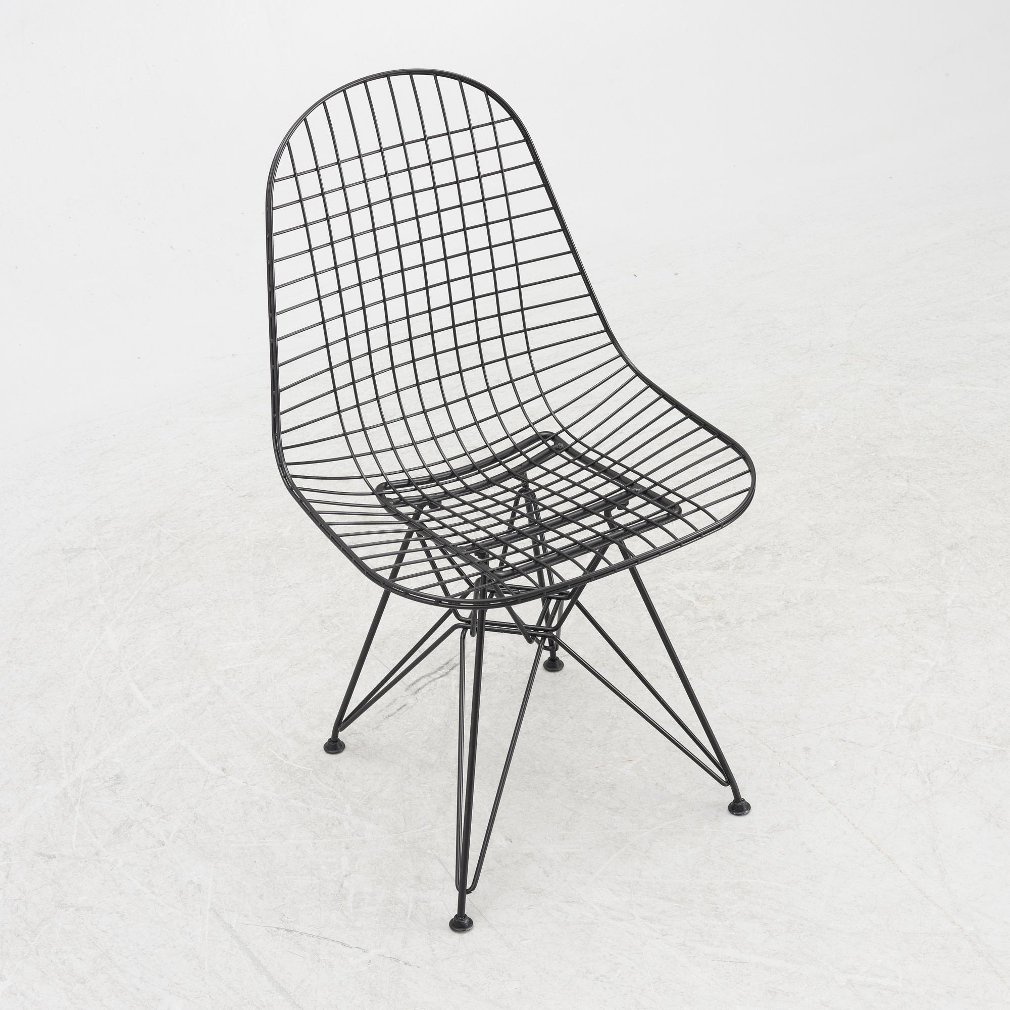 Charles & Ray Eames, stol, "Wire Chair"/modell DKR, Vitra,