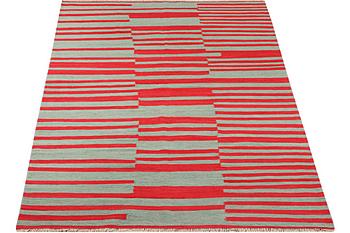 Matta, Kelim, modern design, ca 247 x 166 cm.