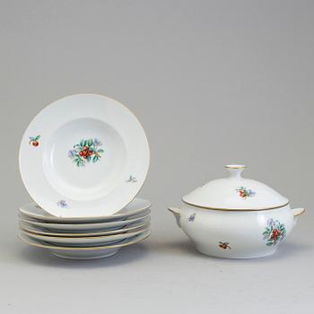 A part dinner service, Bing & Gröndal, Denmark, second half of the 20th century.