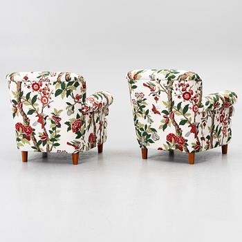 Josef Frank, a pair of model 336 armchairs, Firma Svenskt Tenn, AB O.H. Sjögren, 2017.