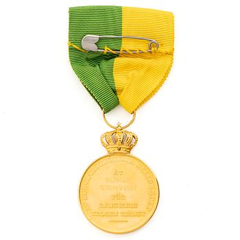 Medal, 18-carat gold, Royal Patriotic Society, 1945.