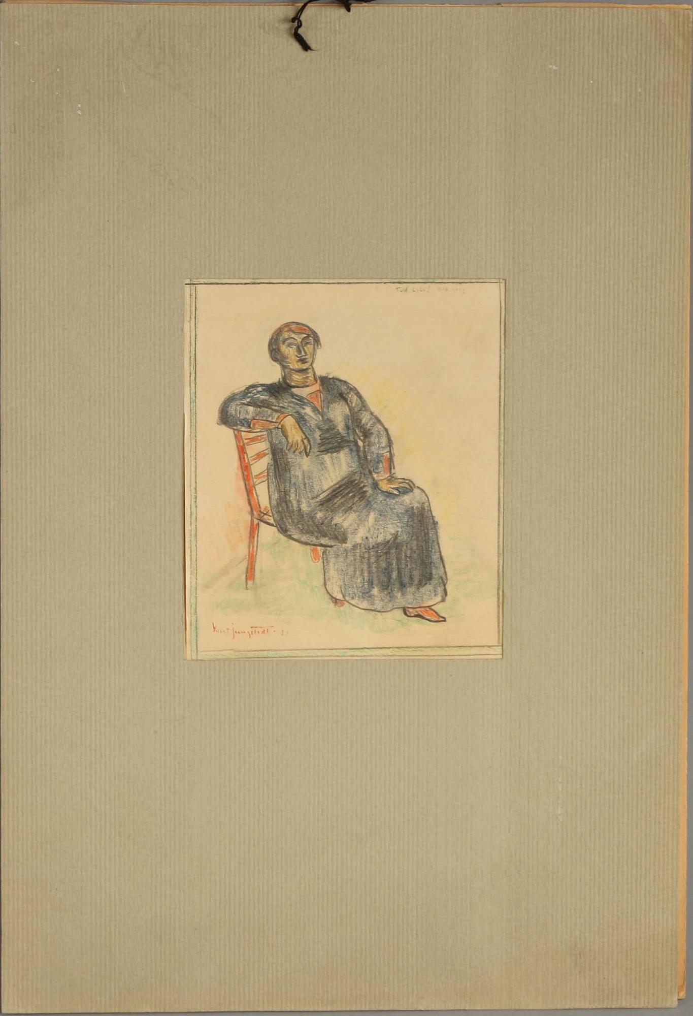 KURT JUNGSTEDT, krita, sign.