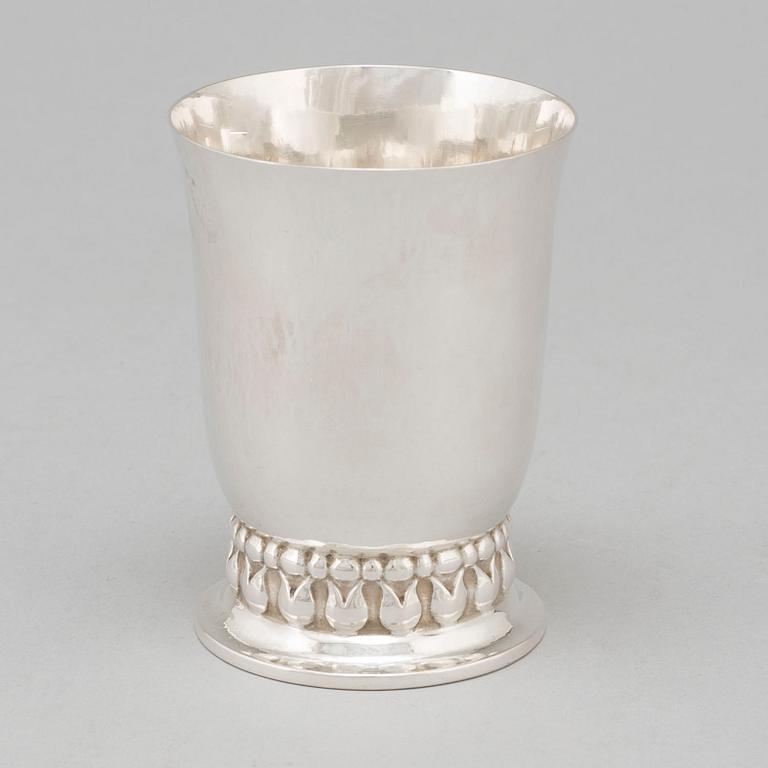 GEORG JENSEN, bägare, silver, Köpenhamn, Danmark.