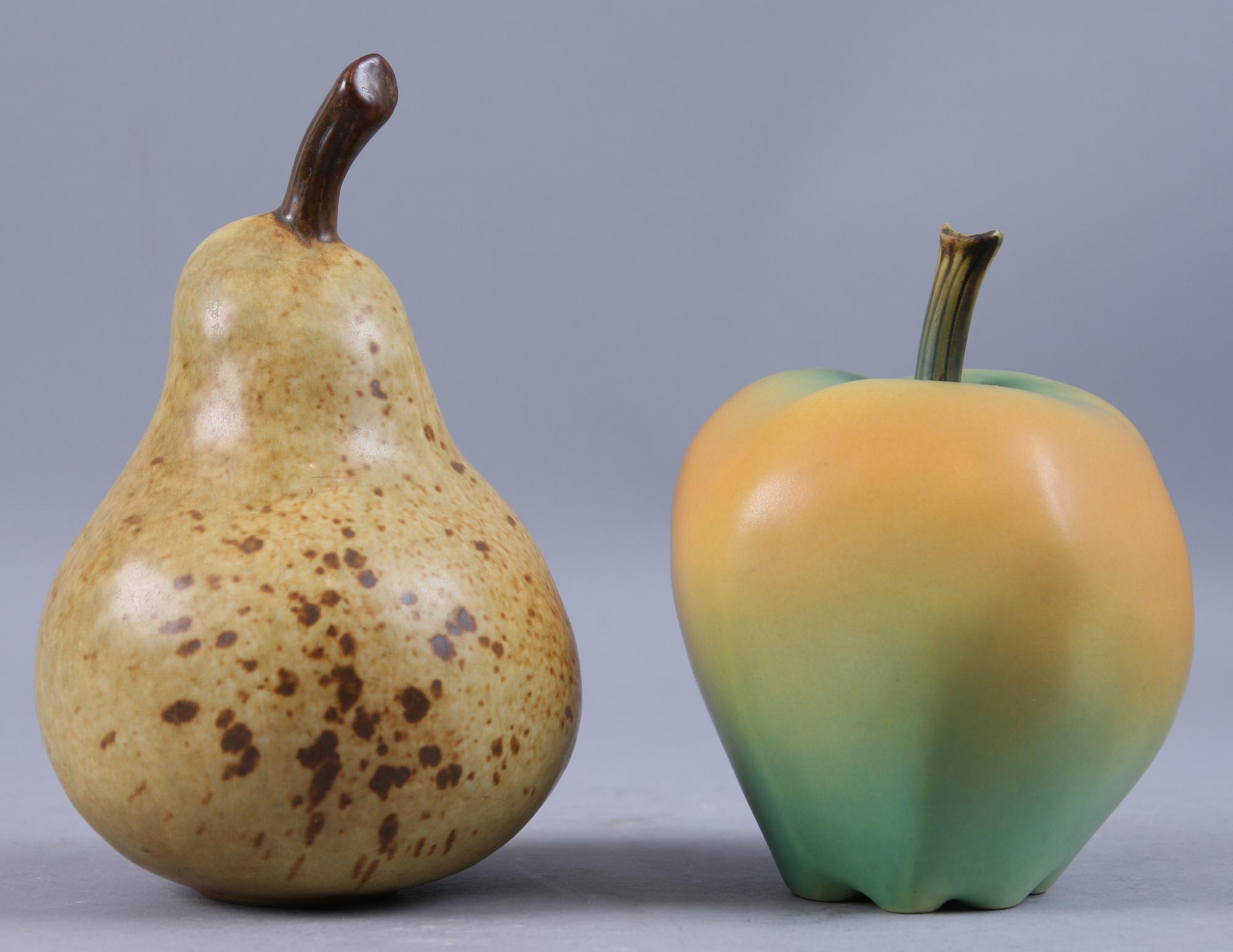 BORDSDEKORATIONER, 2 st, porslin, Kerstin Hörnlund, Rörstrand.