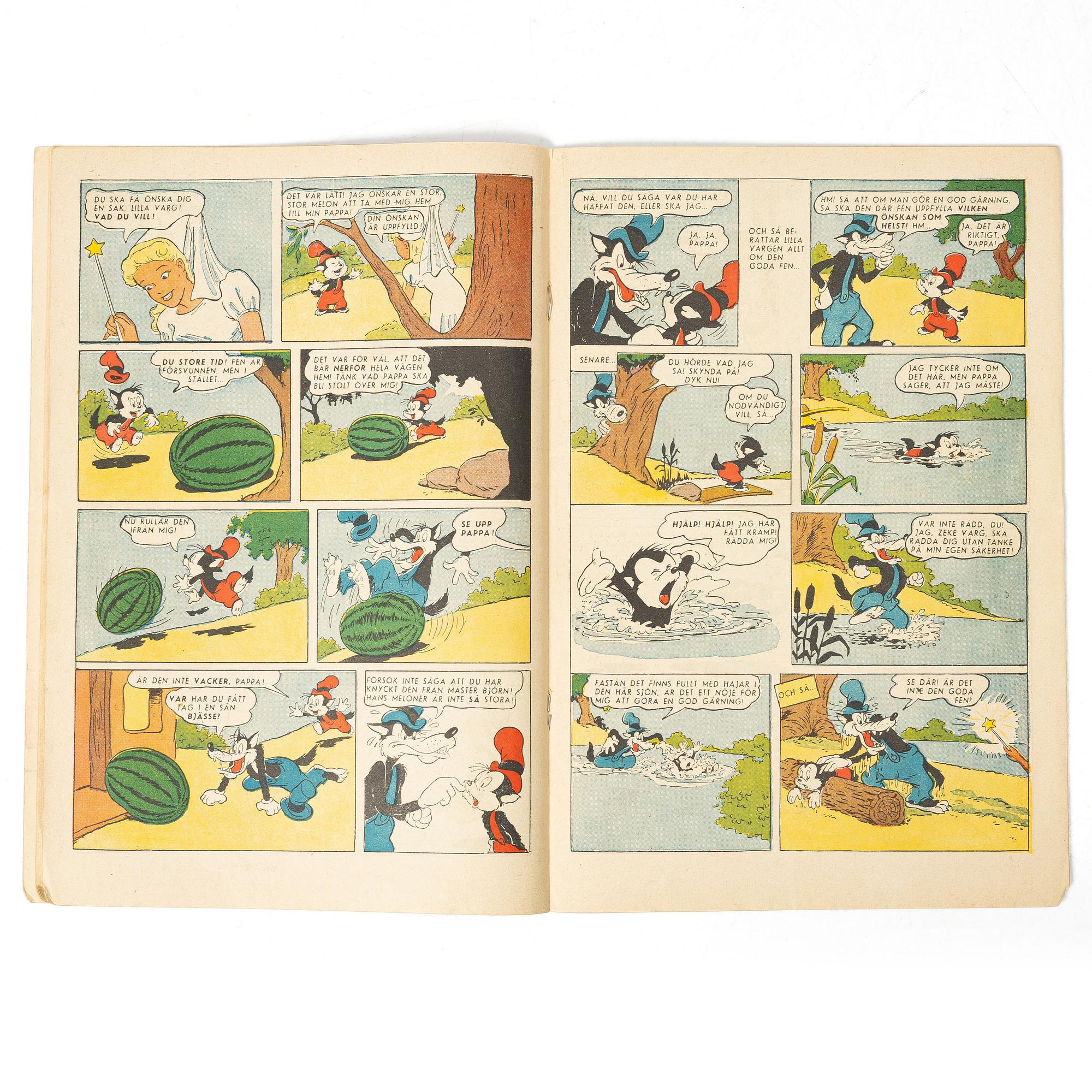Comic book, Donald Duck & Co, no 8. 1949.