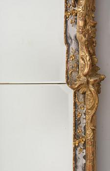 A Swedish Rococo mirror.