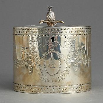 SKRIN, silver, London, England, 1700-tal. Vikt ca 284 gram.