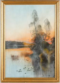 CARL BRANDT, pastell, signerad och otydligt daterad.