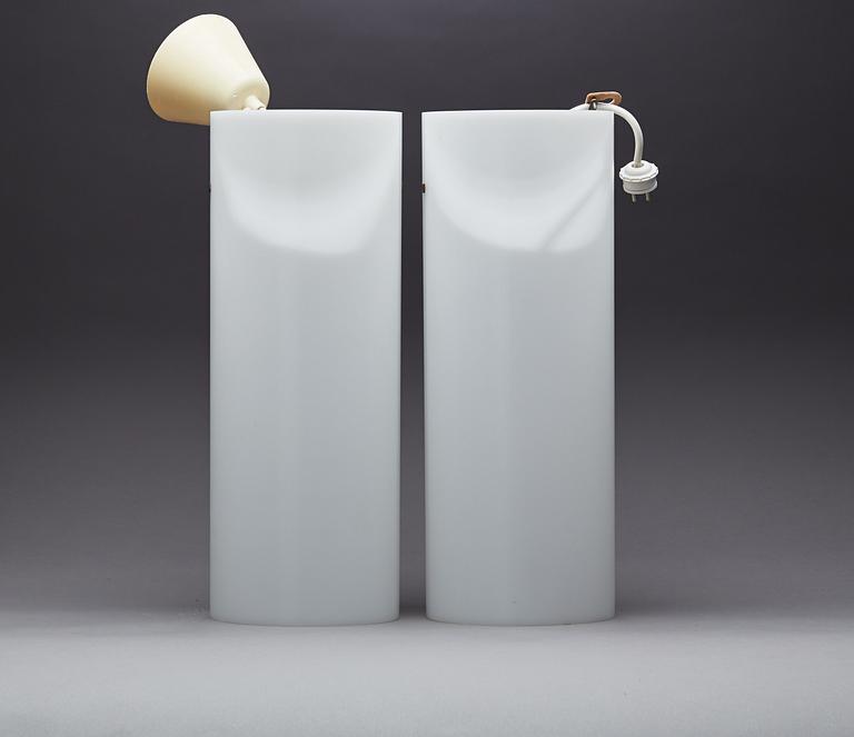 TAKLAMPOR, ett par och VÄGGLAMPA, Uno och Östen Kristiansson, Luxus.
