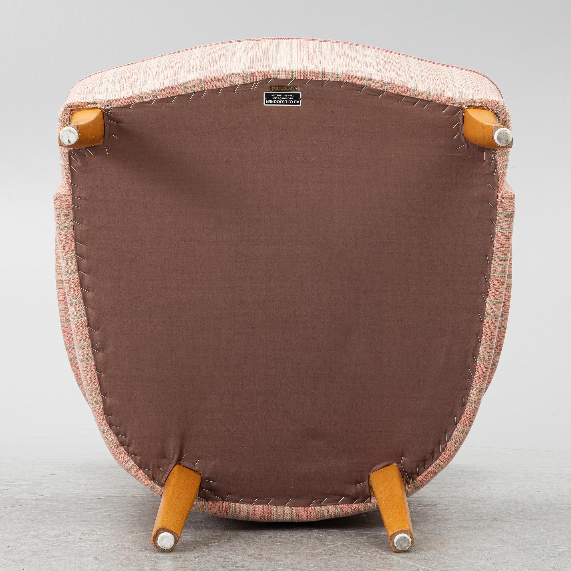 Carl Malmsten, Armchair, “Farmor”, AB O.H. Sjögren, second half of the 20th century.