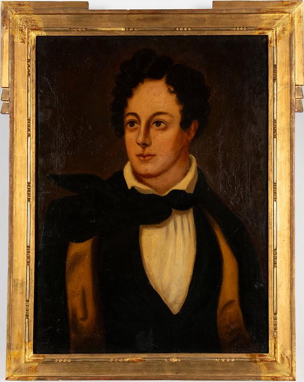 Unknown artist, early 19th century, Portrait of Lord Byron (according to information).