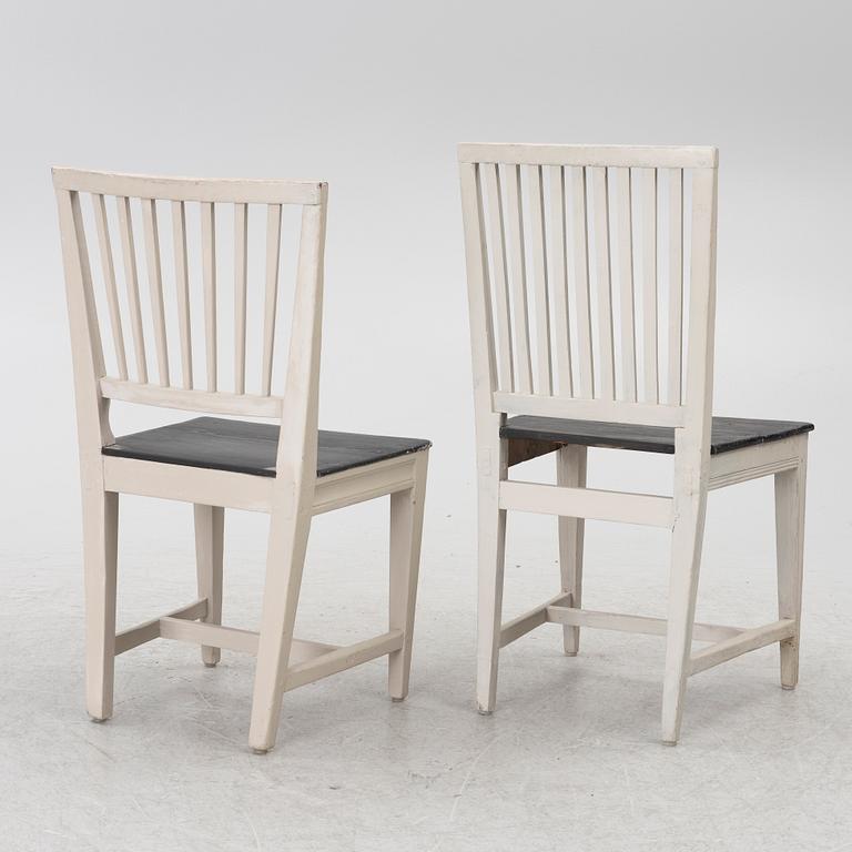 Chairs, 8 + 1, similar, Swedish "Åsberg chairs".