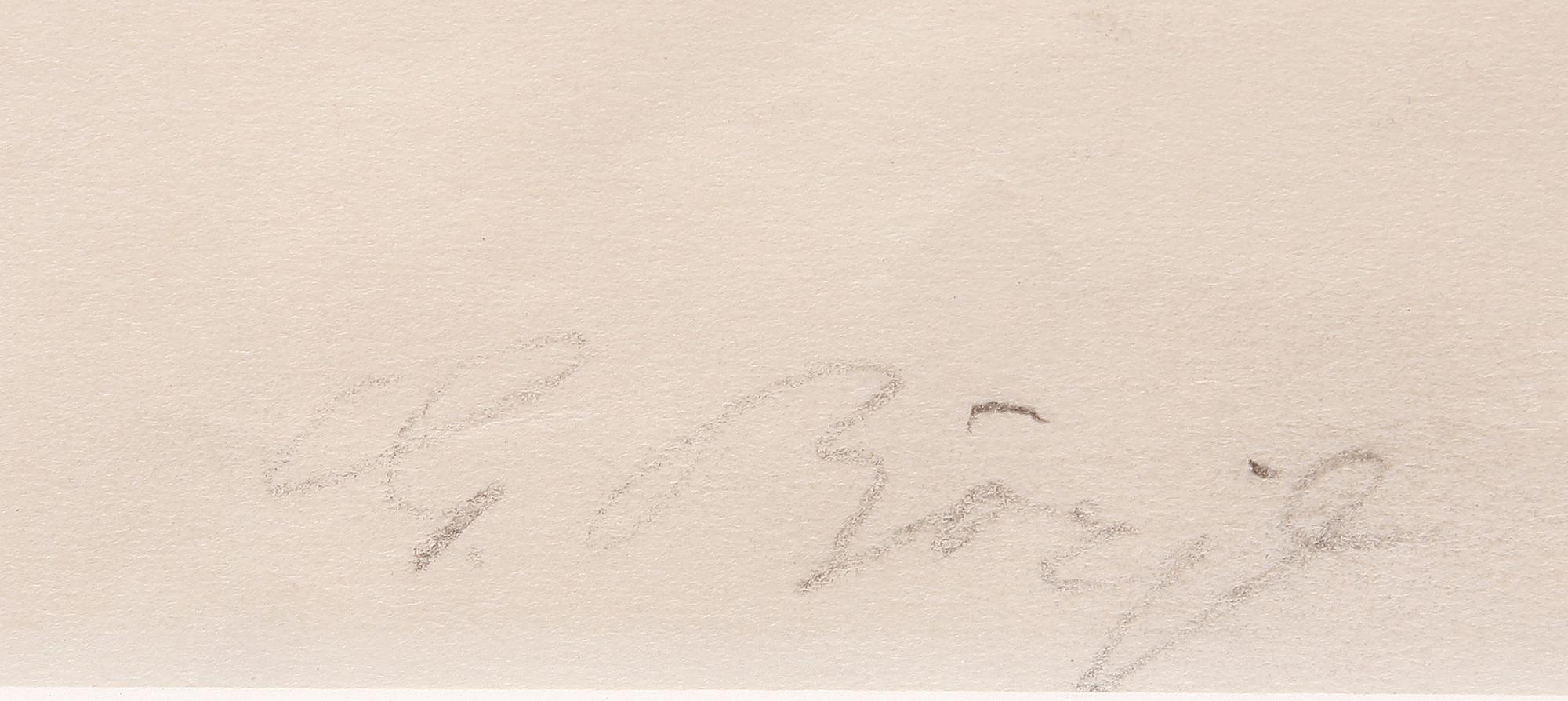 GIDEON BÖRJE, teckning, sign.