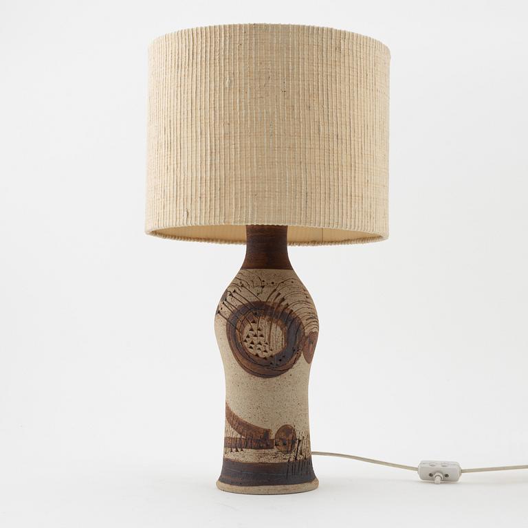 Lisa Larson, bordslampa, stengods, Gustavsbergs Studio.