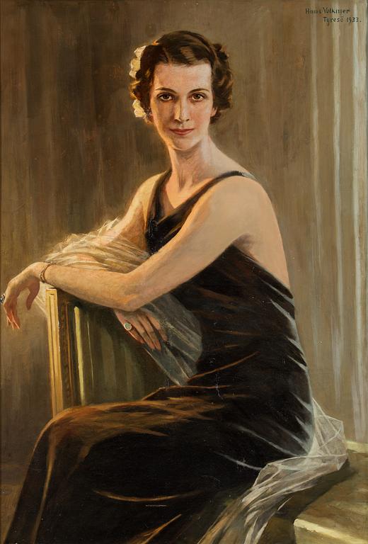 Hans Volkmer, an oil on canvas. Signed and dated 1933.