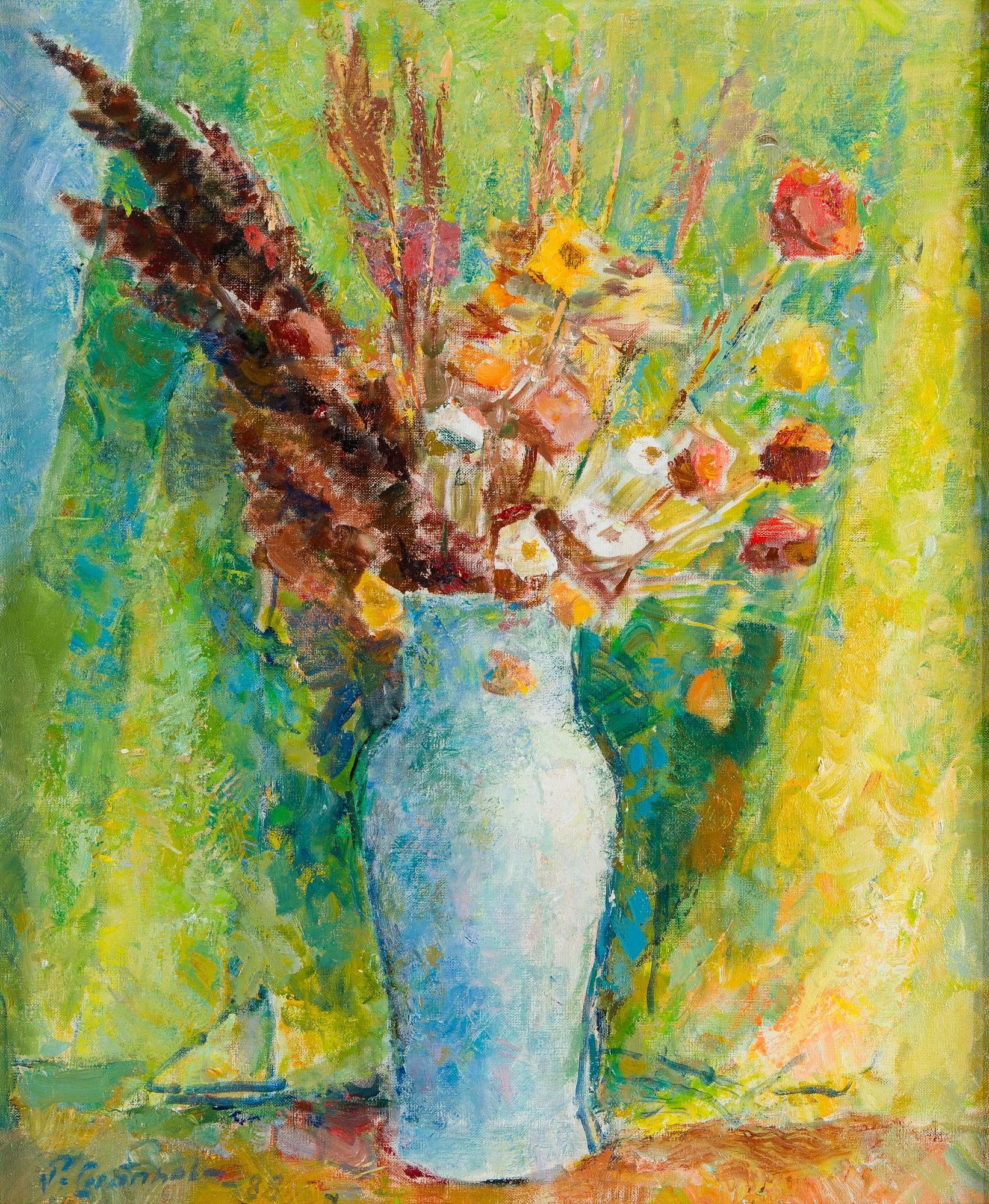 Paul Grönholm, Blommor i vas.