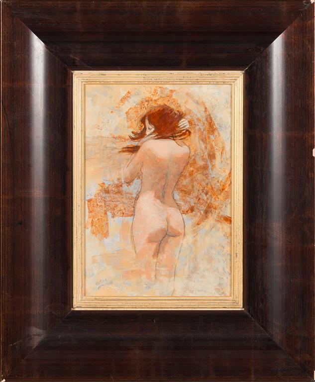 Reijo Meller, öljy levylle, signeerattu ja päivätty 2006.