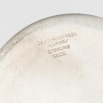 David Andersen, lockask, sterlingsilver och emalj, Norge, 1900-talets mitt.