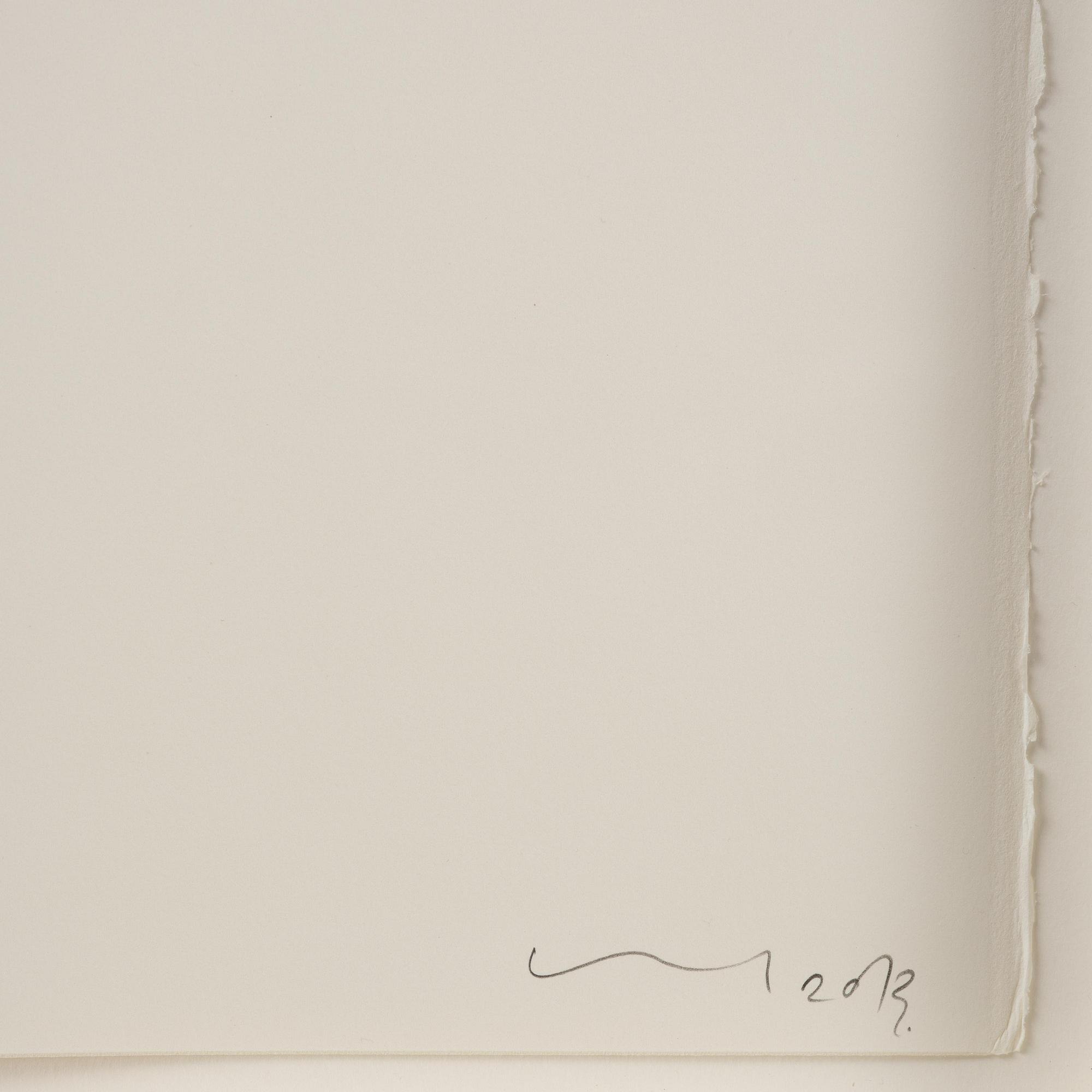 Callum Innes, "Ivory Black Blue / Quinacridone Gold (no. 59)".