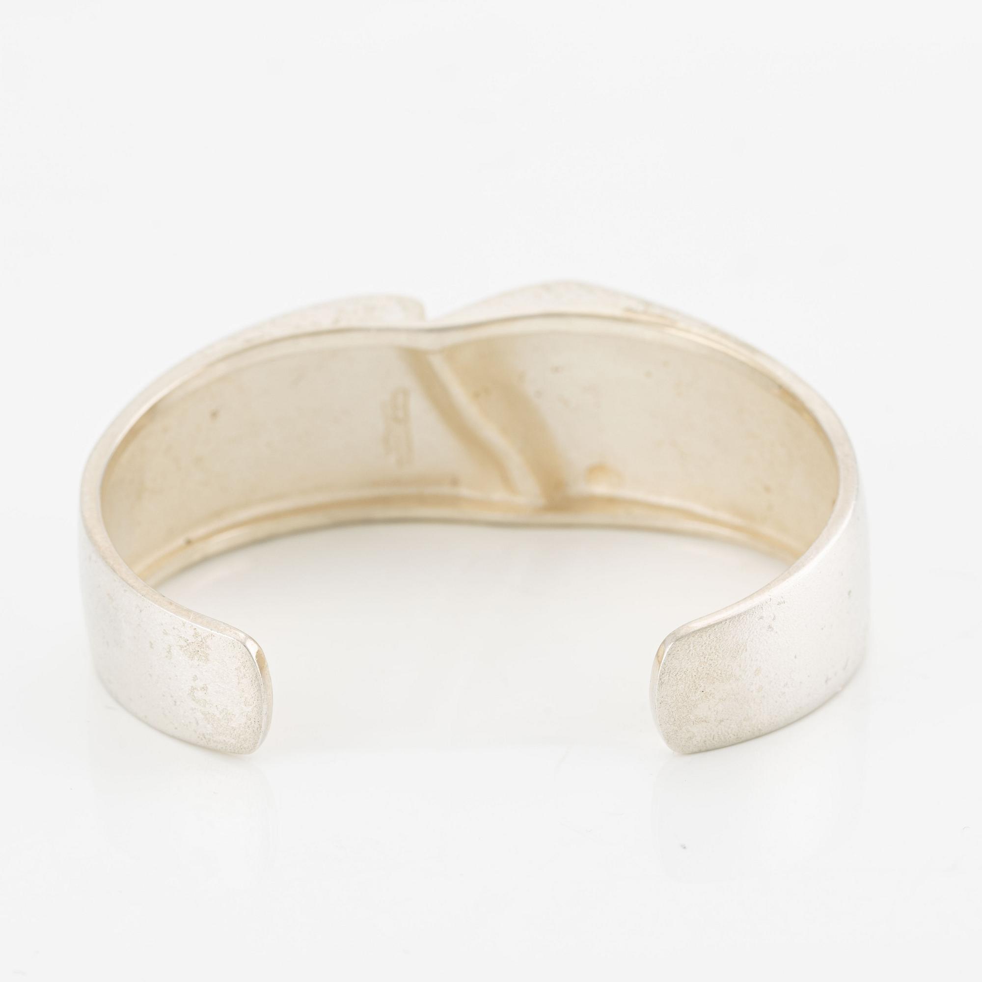 Lapponia bracelet sterling silver "Darinas bracelet", Finland 1989, designed by Björn Weckström.